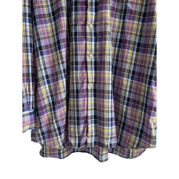 Robert Talbott Carmel Men’s Size 2XL 100% Cotton Plaid Button Up‎ Shirt - Picture 3 of 8